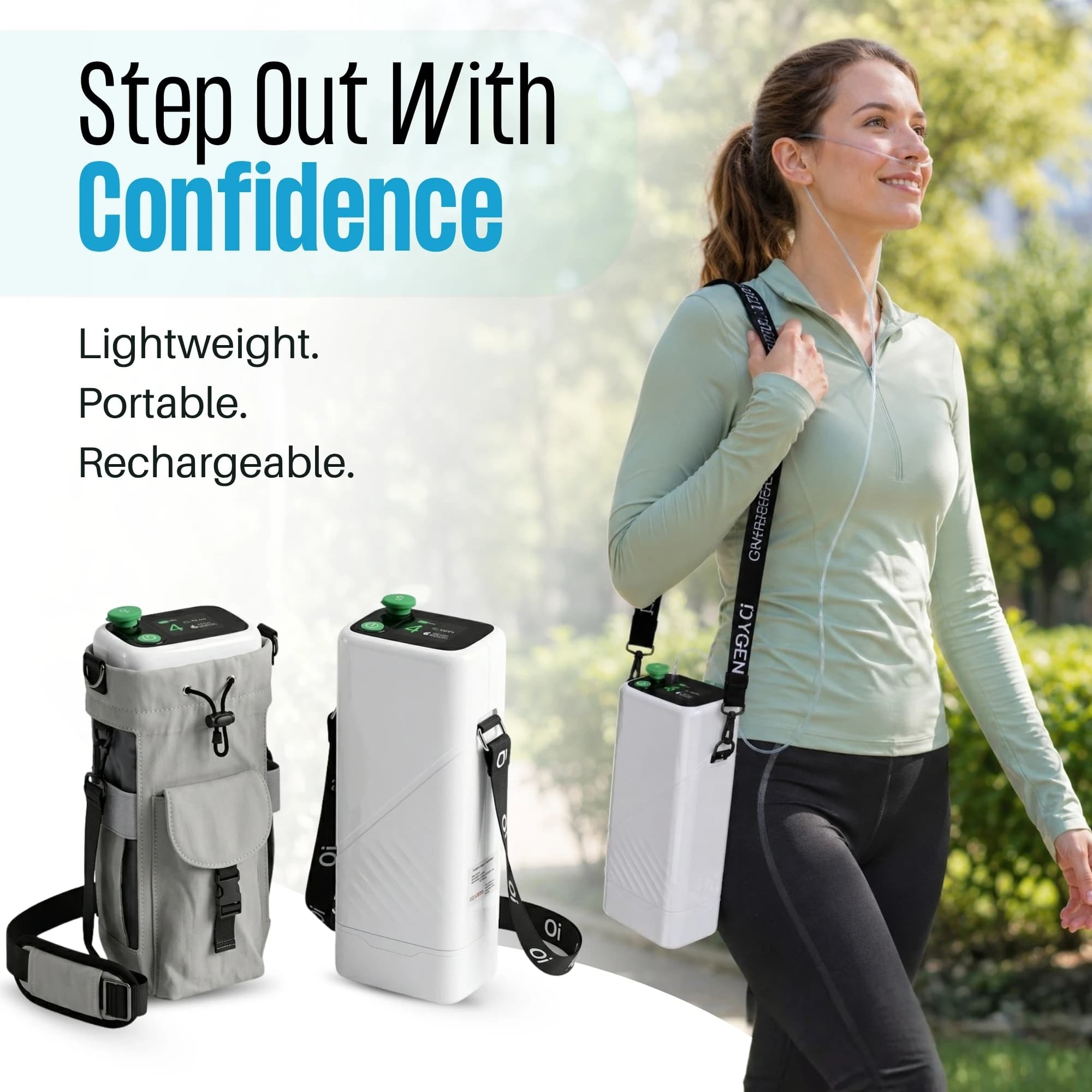 Rechargeable 1-5L Portable Oxygen Concentrator | 95% Oxygen Purity  5