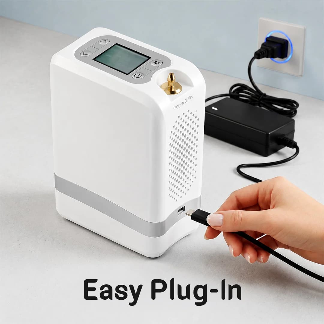 Reliable Home Charging Adapter For 1-7L/Min Portable Oxygen Concentrator 3