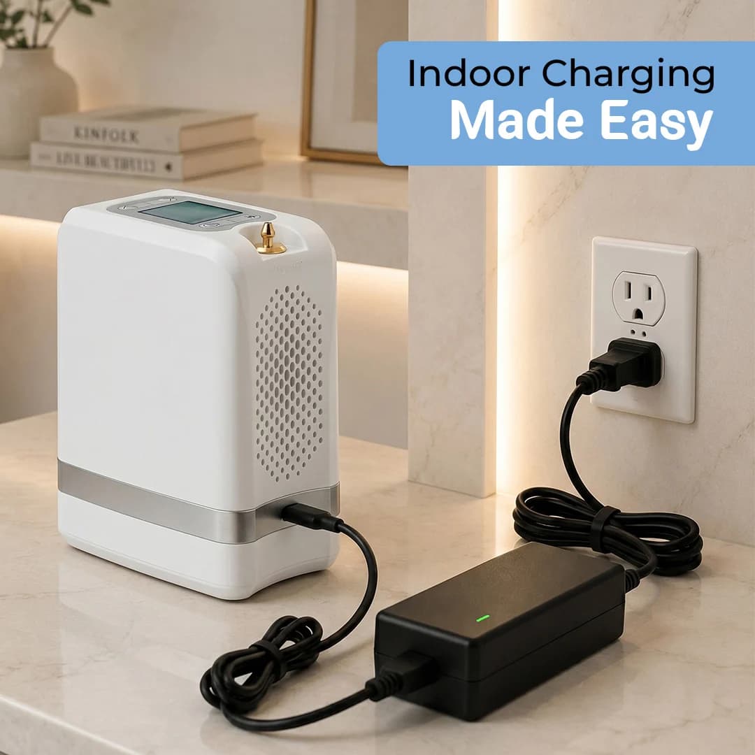 Reliable Home Charging Adapter For 1-7L/Min Portable Oxygen Concentrator 5