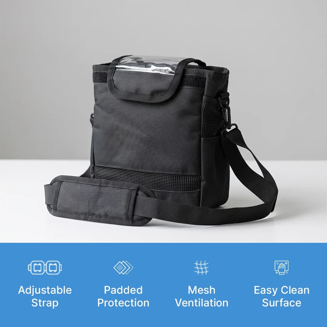 Shoulder Strap Carry Bag For 1-7L/Min Portable Oxygen Concentrator 3
