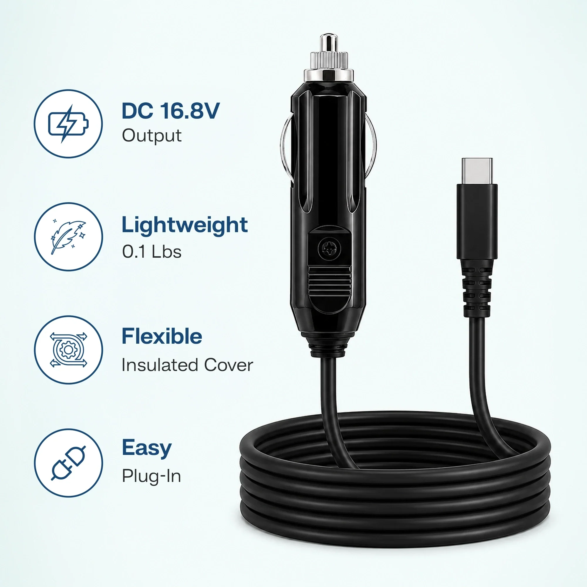 Car Charging Cable For 1-7L/Min Portable Oxygen Concentrator 2