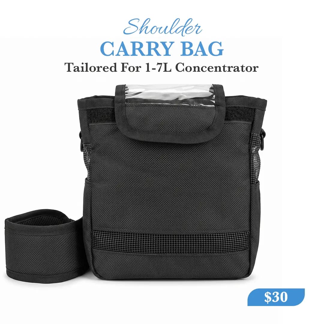 Shoulder Strap Carry Bag For 1-7L/Min Portable Oxygen Concentrator