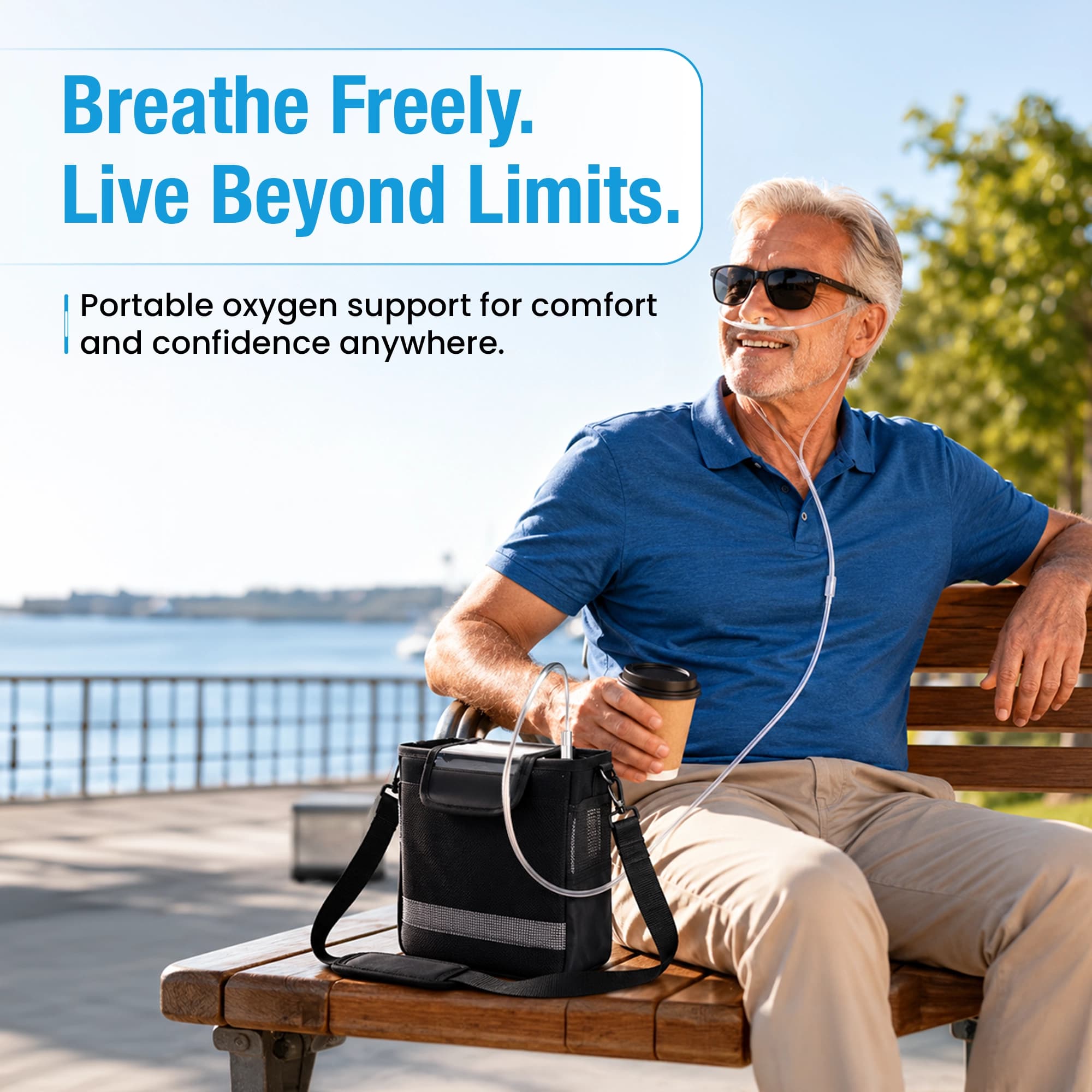 1–7L/Min Smart Portable Oxygen Concentrator | 5 Hours Battery | Adjustable Flow 6
